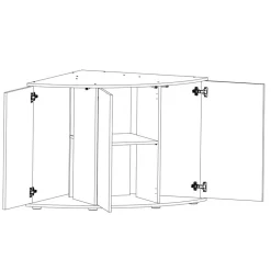 Juwel Akv. Bord/skab Sbx Trigon 350 Hvid