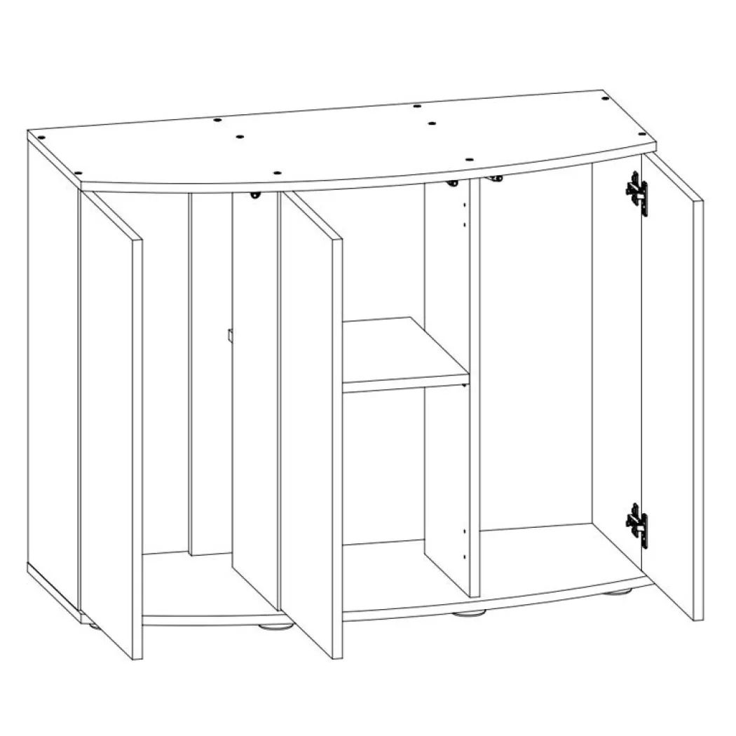 Juwel Akv. Bord/skab Sbx 260 121x46x80 cm Vision 260 Liter Eg