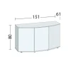 Juwel Akv. Bord/skab Sbx 450 151x61x80 cm Vision 450 Liter Sort
