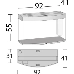 Juwel Aquarium VISION 180 Hvid