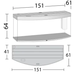 Juwel Aquarium VISION 450 LED Hvid