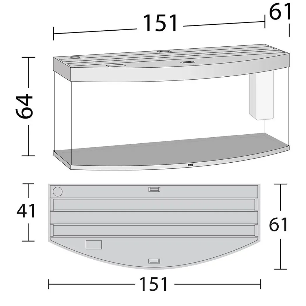 Juwel Aquarium VISION 450 LED Hvid