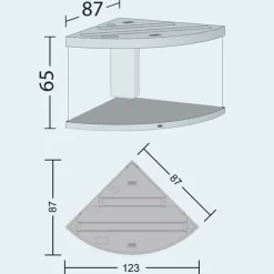 Juwel Trigon 350 Hvidt Akvarium