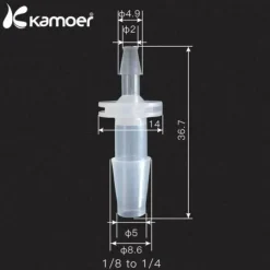 Kamoer rørstik 1 / 8'-1/4 '3,2 mm til 6,3 mm