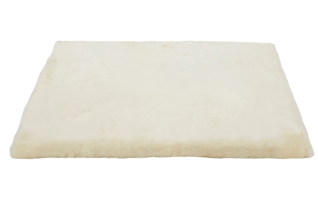 Kattens no 1 Bund med plys 57x57 cm Cream