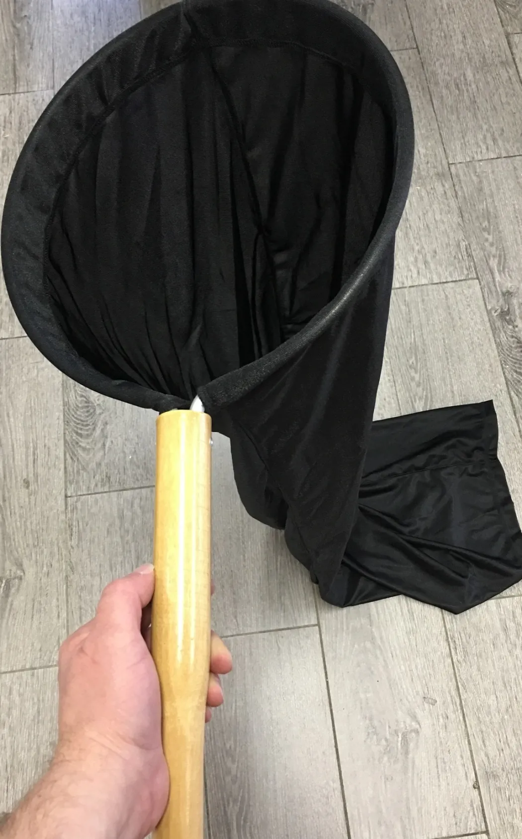 Koi handling net Ø 30 cm 1 m lang sok