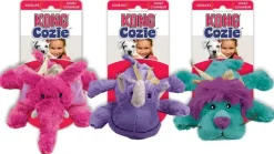 KONG Bamse Cozie Brights - blødt bamselegetøj til hunde