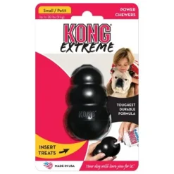 Kong Extreme Original Sort Small - ekstra slidstærkt tyggelegetøj