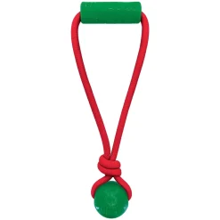 KONG Holiday Jaxx Brights Tug Ball Mix M - hundelegetøj 30,5 x 13 x 6,5 cm