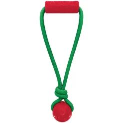 KONG Holiday Jaxx Brights Tug Ball Mix M - hundelegetøj 30,5 x 13 x 6,5 cm