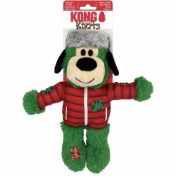 Kong Holiday Wild Knots Bear Mix M/L - juleinspireret robust bjørne-legetøj