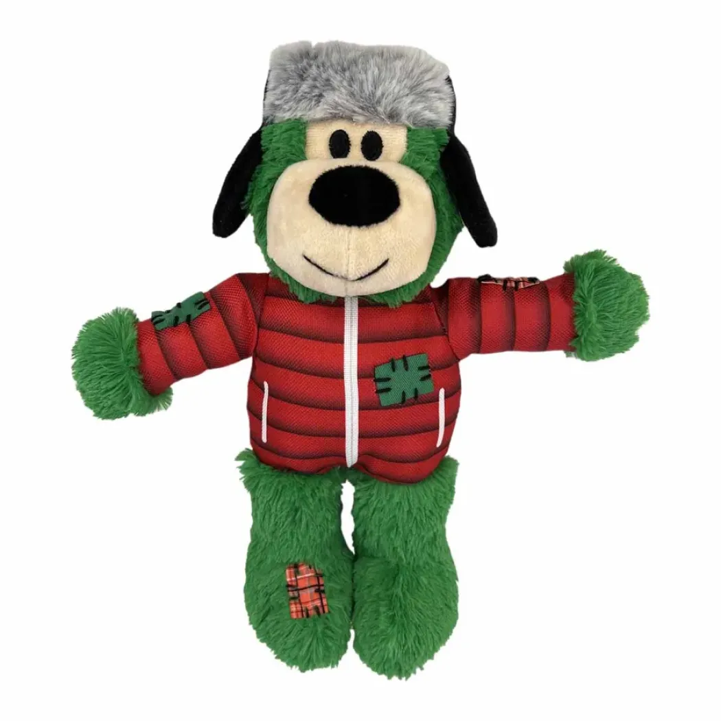 Kong Holiday Wild Knots Bear Mix M/L - juleinspireret robust bjørne-legetøj