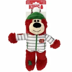 Kong Holiday Wild Knots Bear Mix M/L - juleinspireret robust bjørne-legetøj