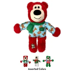 KONG Holiday Wild Knots Bear Mix M/L - jule hundelegetøj