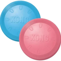 KONG Hundelegetøj Flyer Puppy Mix S 7,5 cm - blød frisbee til hvalpe