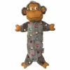 KONG Hundelegetøj LowStuff Monkey Grå L 40 cm - abe bamse til hunde
