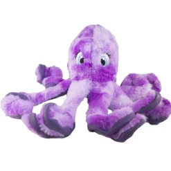 KONG Hundelegetøj SoftSeas Octopus Lilla L 27 cm - blæksprutte bamse til hunde
