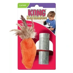 Kong Kattelegetøj Refillable Catnip Feather Top Carrot