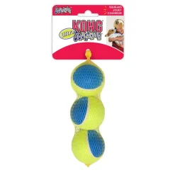 Kong Legetøj Squezzz Geodz 3 stk Ø 7 cm - farverige bolde med piv