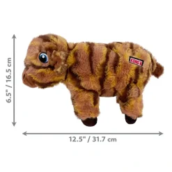 Kong Low Stuff Stripes Cow 16,5x32x7,5 cm - ko bamse til hunde