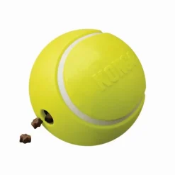KONG Reward Tennis Gul Small 8 cm - aktiveringslegetøj til hunde