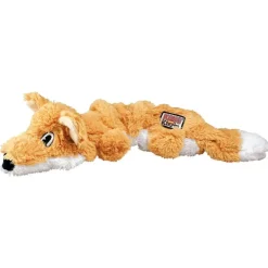KONG Scrunch Knots Fox S/M - ræv hundelegetøj med reb