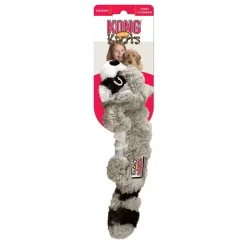 KONG Scrunch Knots Raccoon Grå S/M 23 cm - vaskebjørn med reb