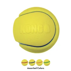 Kong Squeez Tennis 2 stk Ø 7 cm - robuste bolde med piv