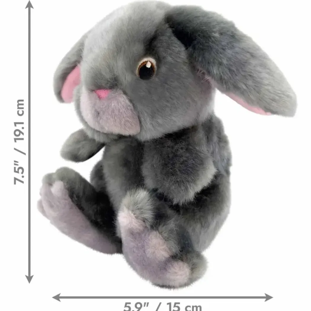 KONG Toughz Kanin M - slidstærkt plys hundelegetøj med pivelyd