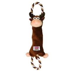 KONG Tugger Knots Moose Brun L 48 cm - reb og bamse i et