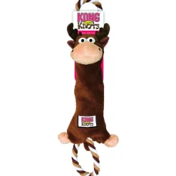 KONG Tugger Knots Moose Brun L 48 cm - reb og bamse i et