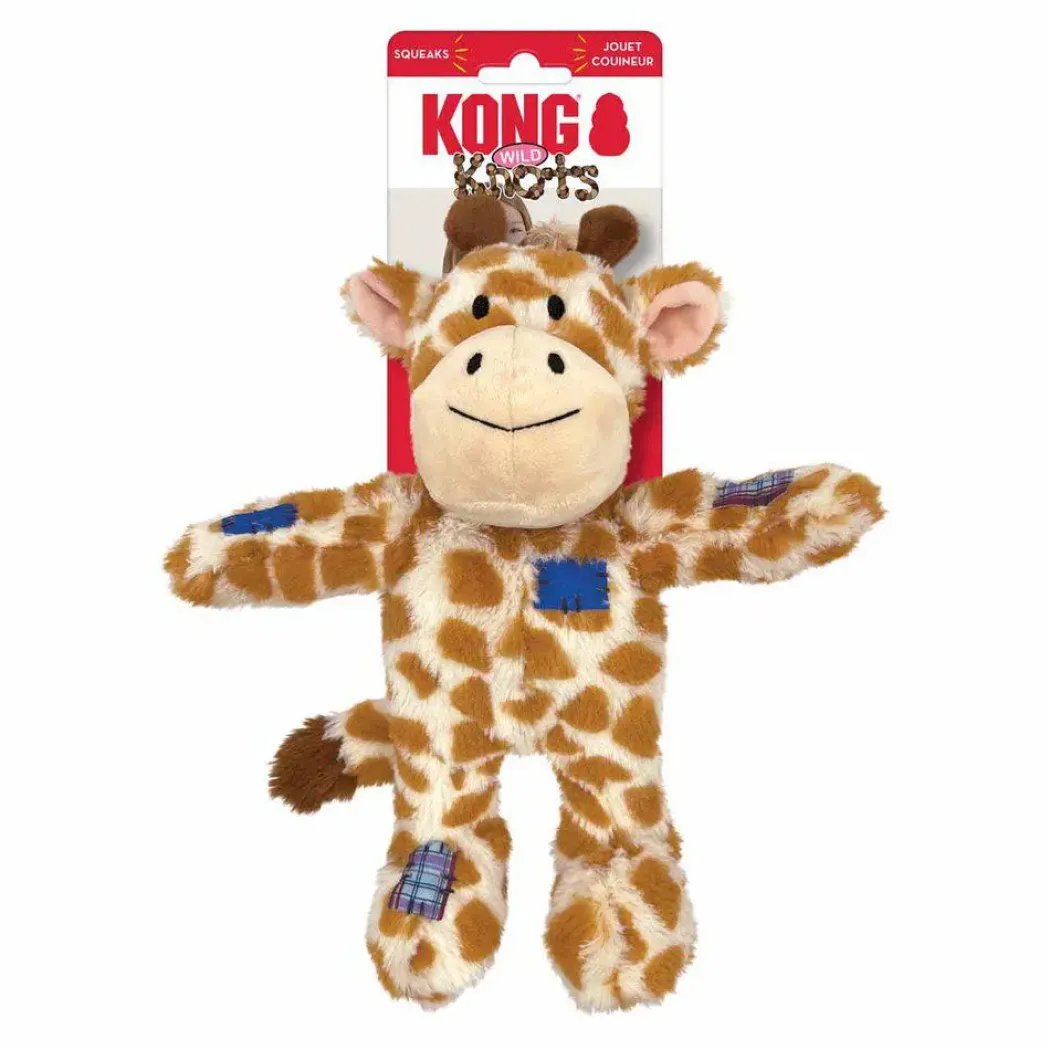KONG Wild Knots Giraffe M/L 29x25,5x11 cm - bamse med reb