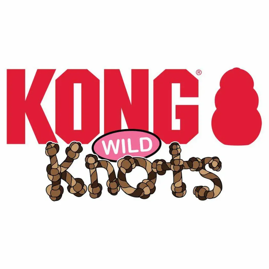KONG Wild Knots Giraffe S/M 24x20,5x9 cm - bamse med reb