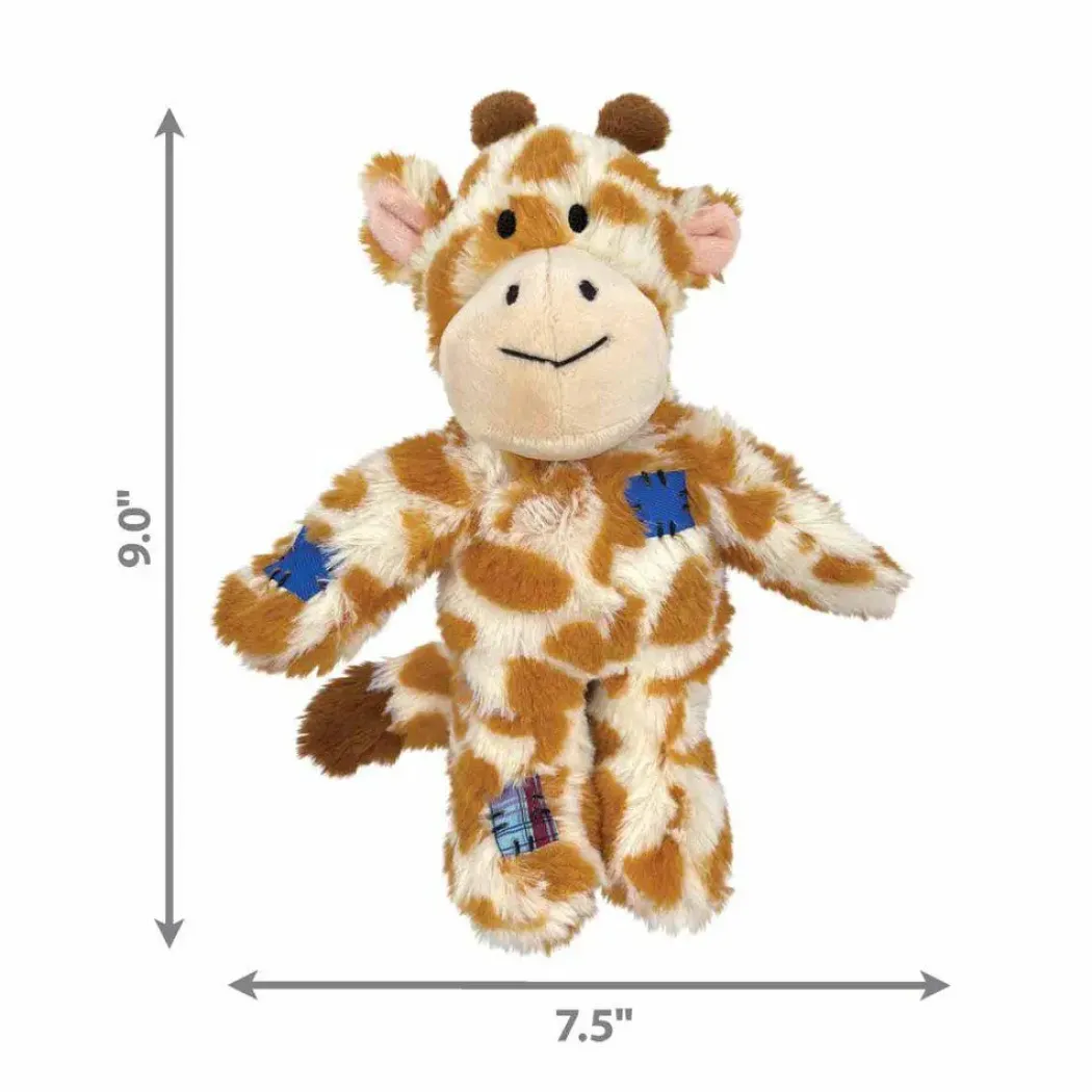 KONG Wild Knots Giraffe S/M 24x20,5x9 cm - bamse med reb
