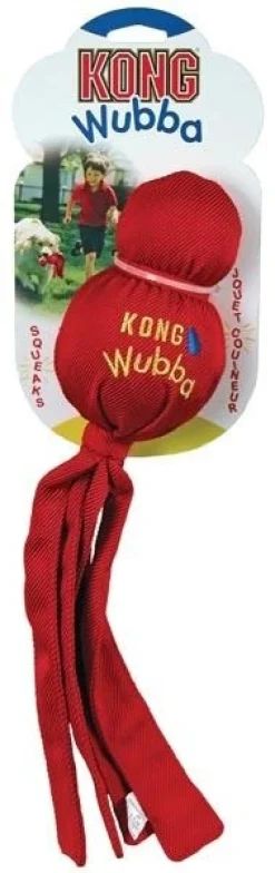 KONG Wubba Small 34 x 8 x 8 cm - interaktivt hundelegetøj med piv