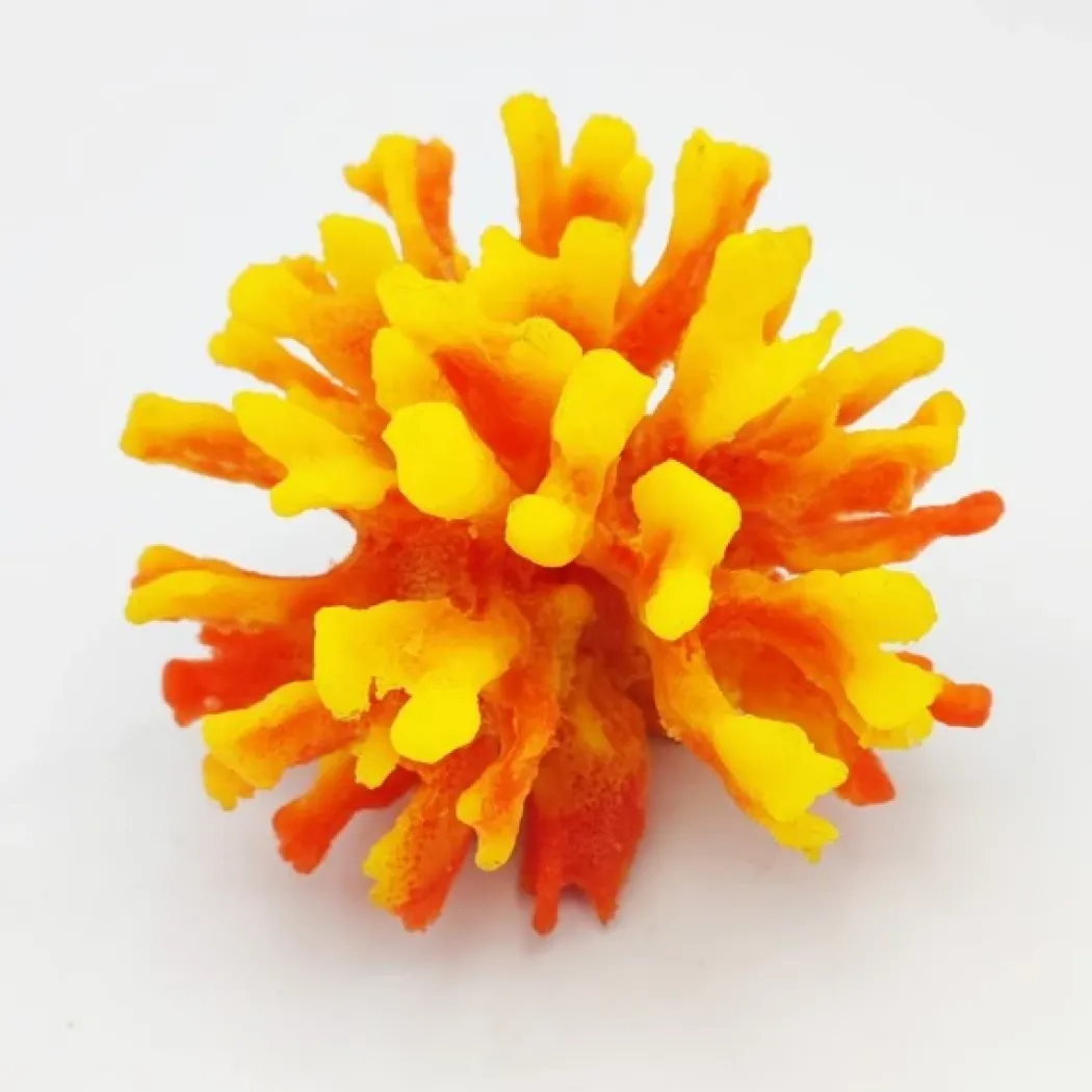 Kunstig koral Pavona cactus (Orange) 12x12x10 cm
