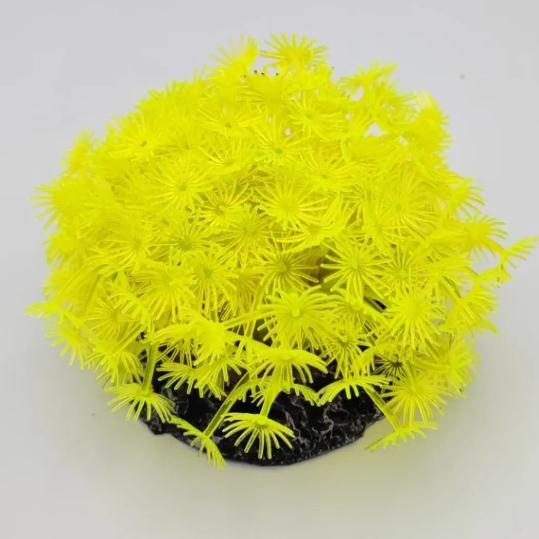 Kunstig koral Xenia (Yellow) 9x9x10 cm