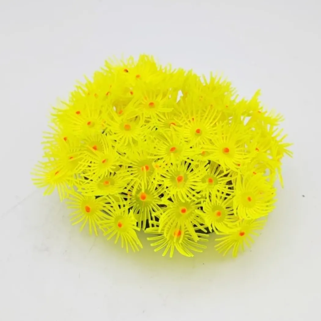 Kunstig koral Zoanthus (Yellow) 8x6x5 cm