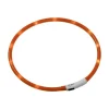 LED Visio Light Halsbånd Orange 20-70 cm - Opladeligt og tilpasset synlighed