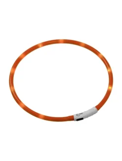 LED Visio Light Halsbånd Orange 20-70 cm - Opladeligt og tilpasset synlighed