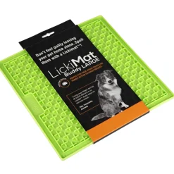 LickiMat Slikkemåtte 28 x 28 cm Grøn - aktiveringsmåtte til hunde