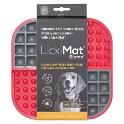 LickiMat Slomo Pink slikkemåtte til hunde og katte