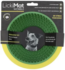 LickiMat Wobble Grøn Ø 18 x 8 cm - aktiveringsskål til hunde