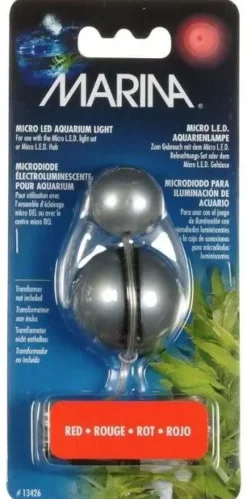 Marina Micro LED lampe Rød.