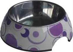 Melamin skål mønstret (stål) 14 cm