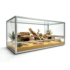 MiniZoo Sølv Ørken Terrarium 128 liter
