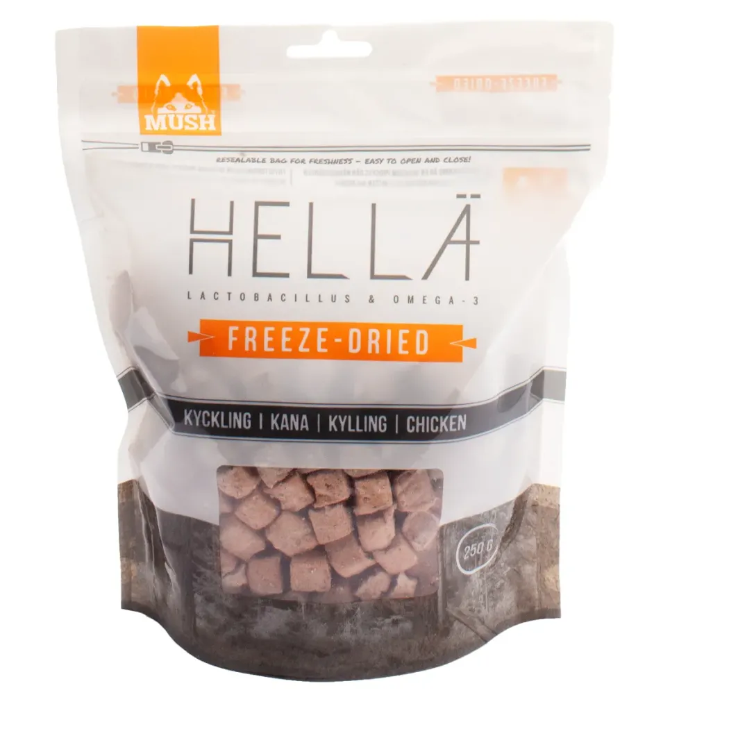 MUSH HELLÄ Freeze-Dried Kylling 250 g - frysetørret hundefoder