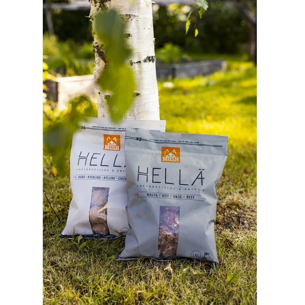 MUSH HELLÄ Kylling 1 kg - Naturligt råfoder til hunde