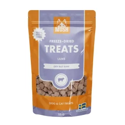 MUSH Treat Lam 55 g - naturlige frysetørrede hundesnacks