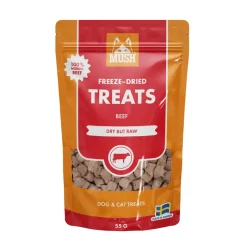 MUSH Treat Okse 55 g - naturlige frysetørrede hundesnacks